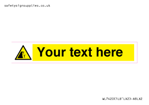 Custom Warning unstable cliff